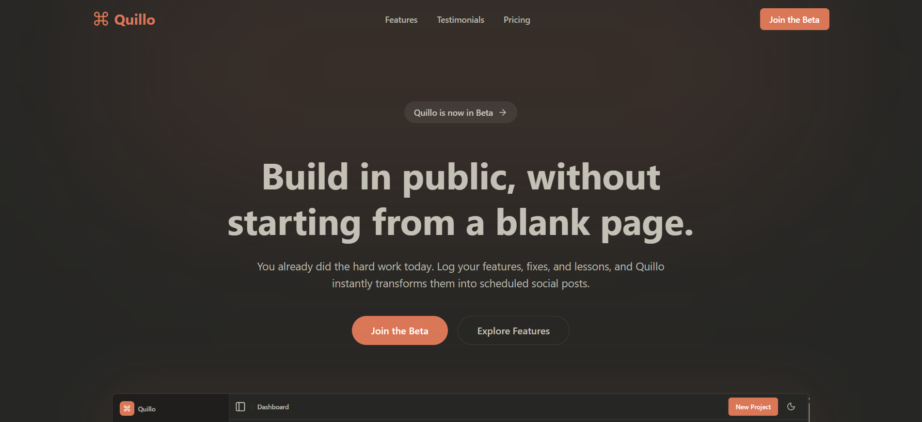 Quillo - Content Creation for Builders